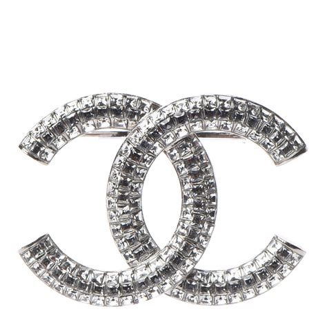 chanel brooch silver